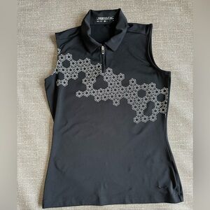 Nike Golf Women’s Golf Dri Fit Sleeveless Top size Small Black and white